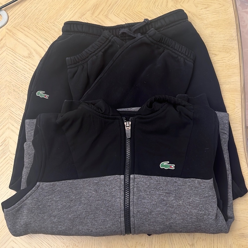 Lacoste Kids Sweatsuit - Classic Logo - Black